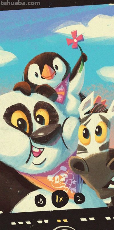 可爱卡通插画治愈系锁屏壁纸 - 图画吧TUHUABA