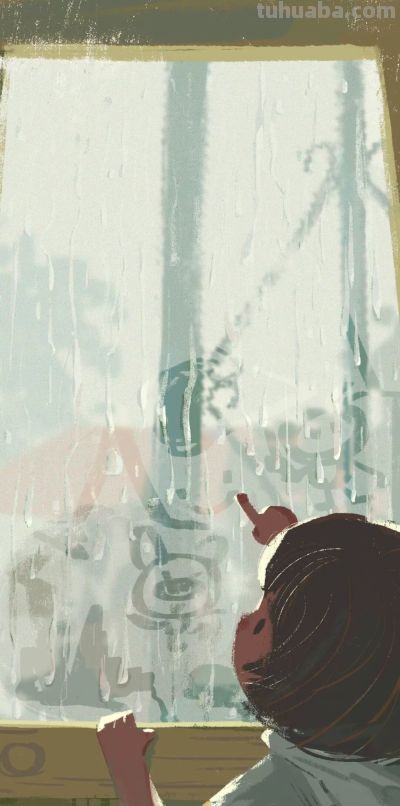 可爱卡通插画治愈系锁屏壁纸 - 图画吧TUHUABA