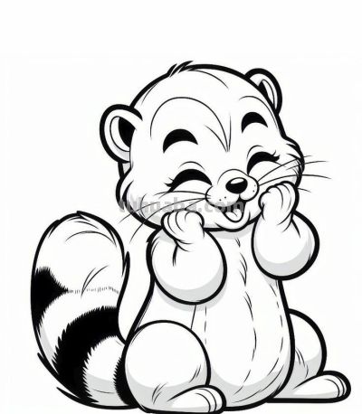 可爱的小动物简笔画线稿图，收藏备用 - 图画吧TUHUABA