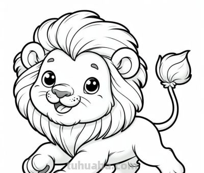 可爱的小动物简笔画线稿图，收藏备用 - 图画吧TUHUABA