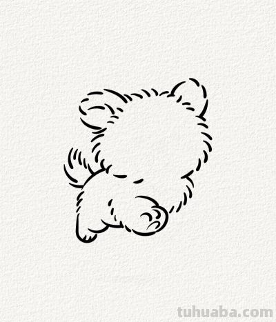 简笔小狗 快乐小狗撒欢跑 简单线条藏欢笑丨涂鸦简笔画分享 - 图画吧TUHUABA