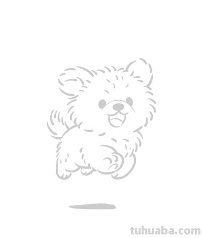 简笔小狗 快乐小狗撒欢跑 简单线条藏欢笑丨涂鸦简笔画分享 - 图画吧TUHUABA