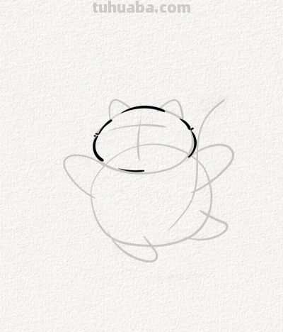 开心猫丨涂鸦简笔画分享 - 图画吧TUHUABA