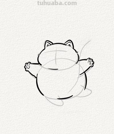 开心猫丨涂鸦简笔画分享 - 图画吧TUHUABA