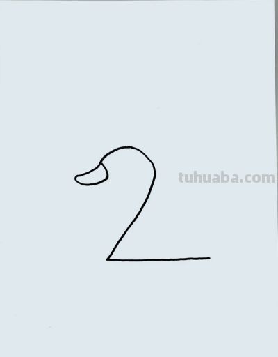 简笔画每日更新之天鹅 - 图画吧TUHUABA