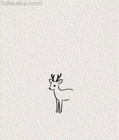 小鹿丨画个简笔画分享 - 图画吧TUHUABA