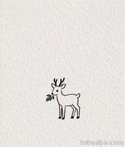 小鹿丨画个简笔画分享 - 图画吧TUHUABA