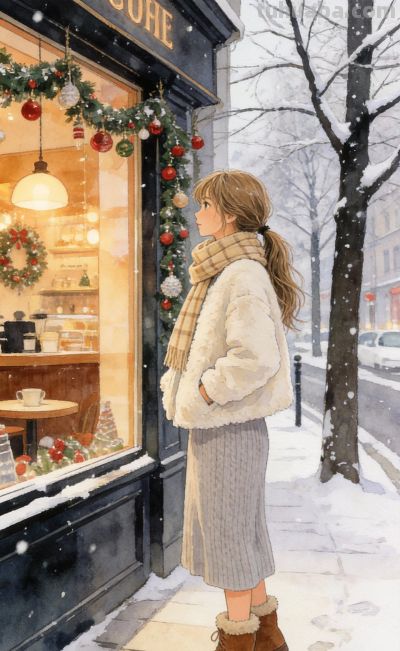 冬日穿搭灵感‖这组时尚女生插画直接存，发圈/配图超吸睛 - 图画吧TUHUABA