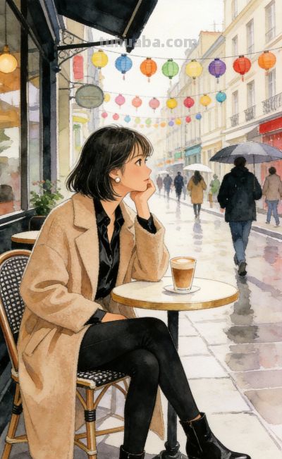 冬日穿搭灵感‖这组时尚女生插画直接存，发圈/配图超吸睛 - 图画吧TUHUABA