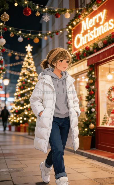 冬日穿搭灵感‖这组时尚女生插画直接存，发圈/配图超吸睛 - 图画吧TUHUABA