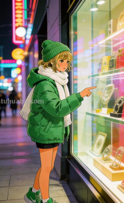 冬日穿搭灵感‖这组时尚女生插画直接存，发圈/配图超吸睛 - 图画吧TUHUABA