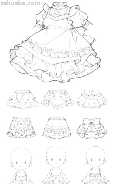 30 套宝藏漫画服设，拯救 OC “精致土” 穿搭，魅力一键拉满！ - 图画吧TUHUABA