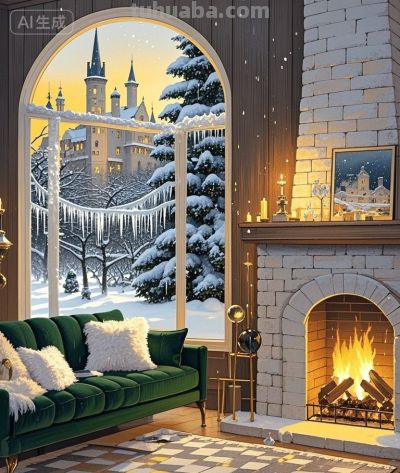 跟着插画去旅行—雪堡暖居 - 图画吧TUHUABA