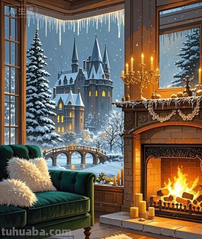 跟着插画去旅行—雪堡暖居 - 图画吧TUHUABA