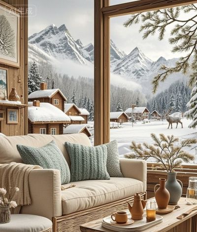 跟着插画去旅行—雪堡暖居 - 图画吧TUHUABA