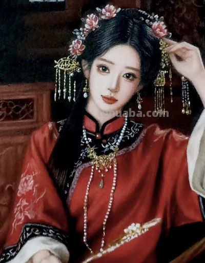 不敢想，这竟是在巴掌大的纸上画出来的彩铅美人，细节也太美了 - 图画吧TUHUABA