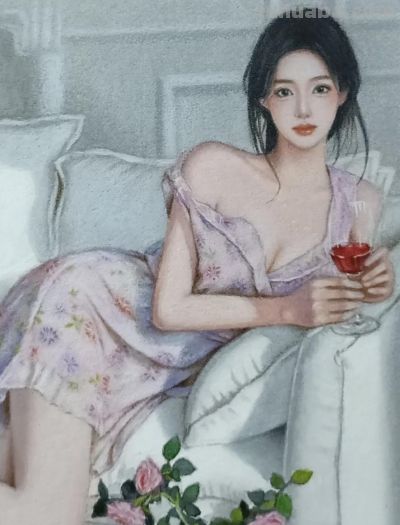 不敢想，这竟是在巴掌大的纸上画出来的彩铅美人，细节也太美了 - 图画吧TUHUABA