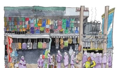 彩铅作品，既有纪实的精准，又充满抒情的温度 - 图画吧TUHUABA