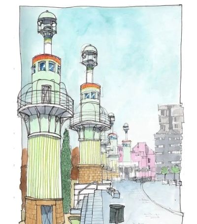 彩铅作品，既有纪实的精准，又充满抒情的温度 - 图画吧TUHUABA