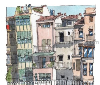 彩铅作品，既有纪实的精准，又充满抒情的温度 - 图画吧TUHUABA