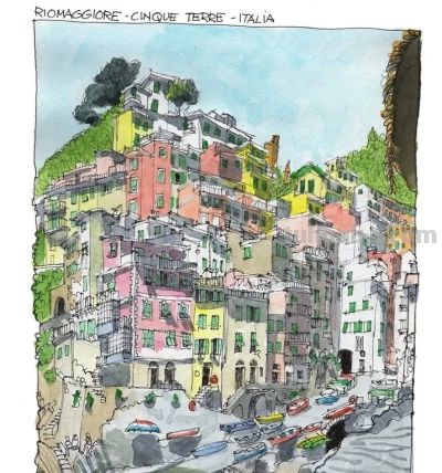 彩铅作品，既有纪实的精准，又充满抒情的温度 - 图画吧TUHUABA