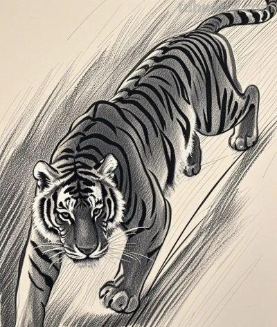 素描速写｜笔触定格动物灵韵，主页解锁更多绘画魅力 - 图画吧TUHUABA