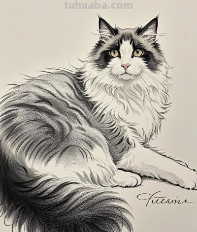 素描速写｜笔触定格动物灵韵，主页解锁更多绘画魅力 - 图画吧TUHUABA