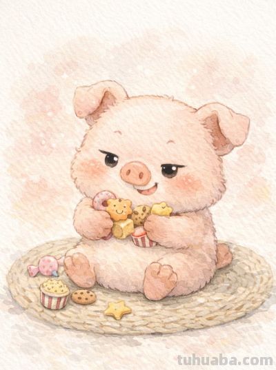 水彩动物 萌趣小兽跃然纸上 治愈你的日常丨mocai治愈系插画分享 - 图画吧TUHUABA