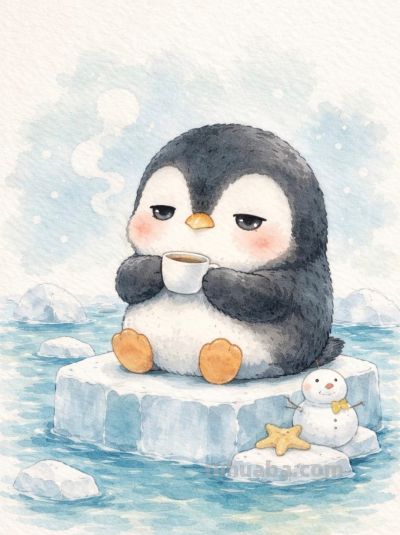 水彩动物 萌趣小兽跃然纸上 治愈你的日常丨mocai治愈系插画分享 - 图画吧TUHUABA