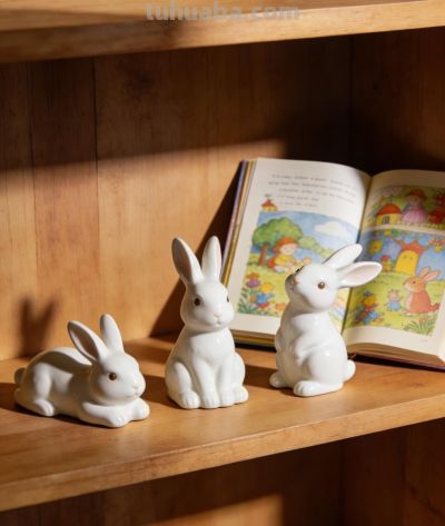 外孙女哭着送别白兔球球,爷爷的水彩画定格温暖时光 - 图画吧TUHUABA