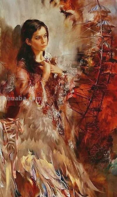 俄罗斯画家斯拉因斯基的大笔触人体绘画作品 - 图画吧TUHUABA