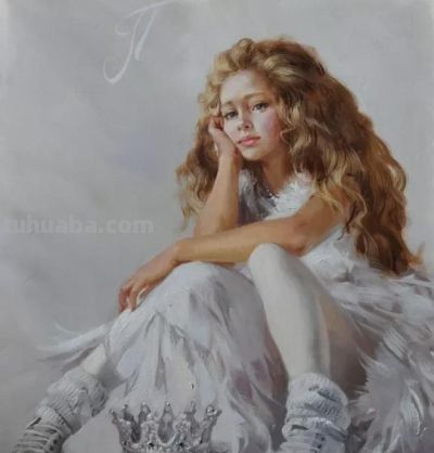 俄罗斯画家斯拉因斯基的大笔触人体绘画作品 - 图画吧TUHUABA