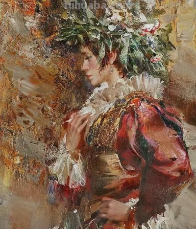 俄罗斯画家斯拉因斯基的大笔触人体绘画作品 - 图画吧TUHUABA