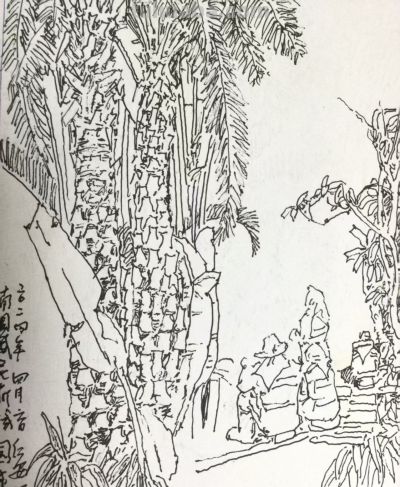 郑仁安 ||海南《南国威尼斯城》园林速写作品欣赏（6） - 图画吧TUHUABA