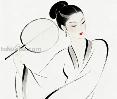 水墨丹青 简约人物 - 图画吧TUHUABA