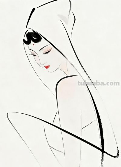 水墨丹青 简约人物 - 图画吧TUHUABA