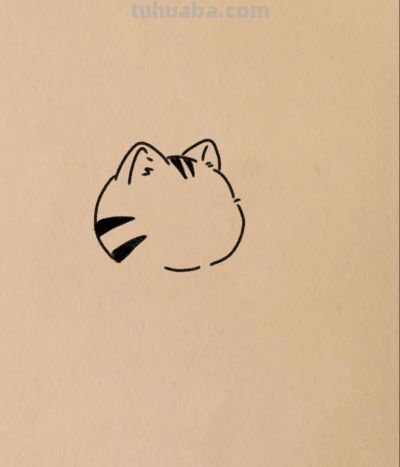 可爱的搬砖猫简笔画分享丨小白爱画画 - 图画吧TUHUABA