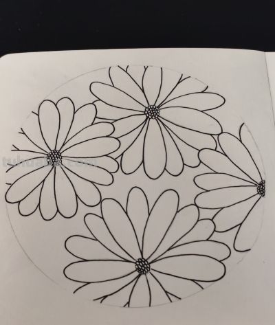 禅绕画84——不知道画什么的时候就画花朵！控笔纯享 - 图画吧TUHUABA