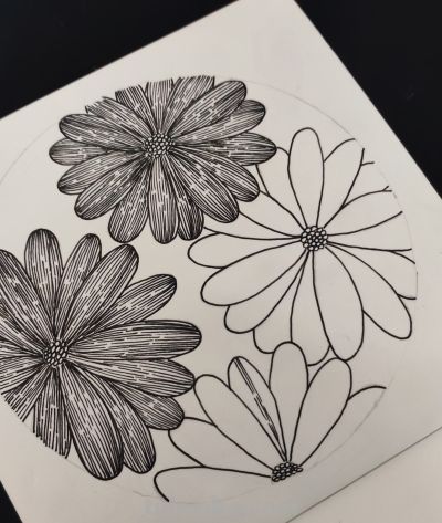 禅绕画84——不知道画什么的时候就画花朵！控笔纯享 - 图画吧TUHUABA