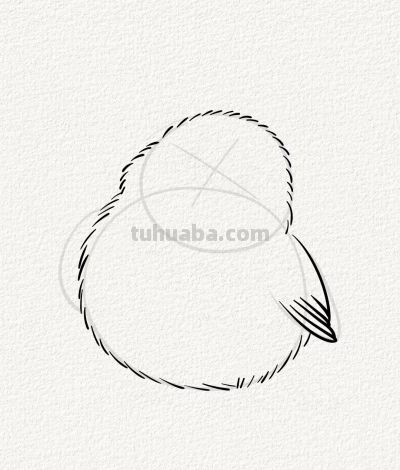 可爱呆萌的小麻雀丨涂鸦简笔画分享 - 图画吧TUHUABA