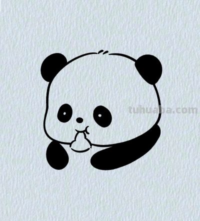 简笔画每日更新之小熊猫 - 图画吧TUHUABA
