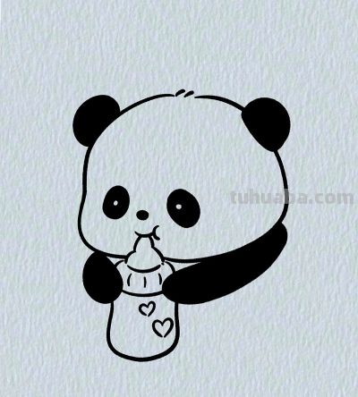 简笔画每日更新之小熊猫 - 图画吧TUHUABA