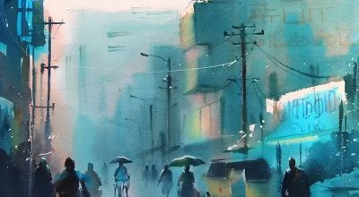 这么透明清新的水彩画，好久没见过了 - 图画吧TUHUABA