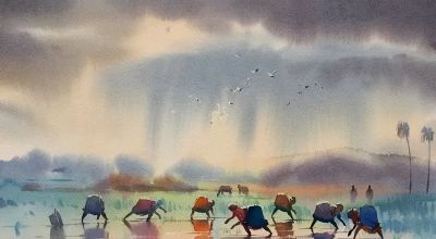 这么透明清新的水彩画，好久没见过了 - 图画吧TUHUABA