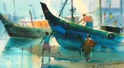 这么透明清新的水彩画，好久没见过了 - 图画吧TUHUABA