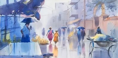 这么透明清新的水彩画，好久没见过了 - 图画吧TUHUABA