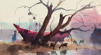 这么透明清新的水彩画，好久没见过了 - 图画吧TUHUABA