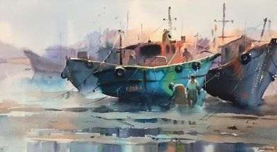 这么透明清新的水彩画，好久没见过了 - 图画吧TUHUABA