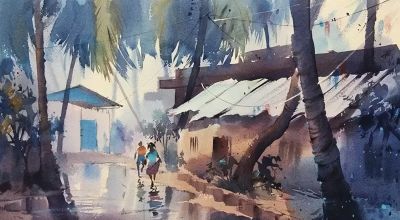 这么透明清新的水彩画，好久没见过了 - 图画吧TUHUABA