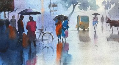 这么透明清新的水彩画，好久没见过了 - 图画吧TUHUABA